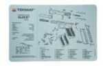 Tekmat for Glock Gen 4 Double Sided Pistol Mat 11"x17" Black And Grey