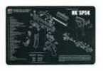 Tekmat Pistol Mat For Heckler & Koch Sp5k 11"x17" Black Finish