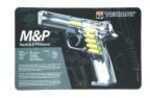 TekMat S&W M&P Double Sided Pistol Mat 11"x17" Black/Black 17-SW-MP-CA-DBL