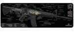 TekMat AR-15 Rifle Mat 3D Cut Away 12"x36" Black 36-AR-CA