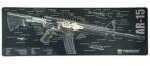 Tekmat Ar-15 Double Sided Rifle Mat 12"x36" Black And Grey