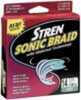 Stren Sonic Braid 125yds 10#/2Dia Lo-Vis Green Md#: CBFS10-22