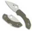 Spyderco Dragonfly Foliage Green G-10 Plainedge C28GPFG