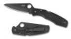 Spyderco Pacific Salt Black FRN H-1 Blade Plainedge Knife