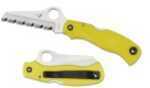 Spyderco Saver Salt Yellow FRN H-1 Spyderedge C118SYL