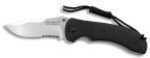 Ontario Knife Co JPT-3R Dp Folding Black Rnd SS
