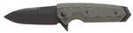 Hogue EX02 3.75in Folder Spear Pt Flipper Blk Finish G10 Grn