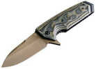 Hogue 3.75in Sig Scorp Spear Pt Flip Flat DrkEarth G10 Green