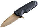 Hogue 3.75 in Sig Emp Scorp Spear Pt Flat DrkEarth G10 Black