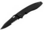 HK Nitrous Blitz Folding Combo Edge Knife, Black Md: 14460SBT