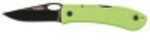 Ka-Bar Dozier Folding Knife W/Thumb Notch Zombie Grn 4065ZG