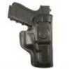 DeSantis Gunhide 127BA8BZ0 Inside Heat IWB Black Leather Belt Clip Fits Glock 43/43X Right Hand