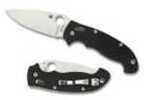 Spyderco Manix2 Xl Black G-10 Plainedge Knife