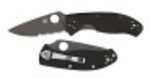 Spyderco Tenacious Black G-10 Blade Comboedge Knife