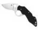 Spyderco 2.79in Introvert Folding Knife-plainedge-black G-10