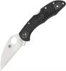 Spyderco Delica 4 Black FRN Plain Wharncliffe Folding Knife