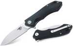 Bestech BG11A-2 folder features a 3.25 in. 12C27 stainless steel blade in a stonewash/satin finish.  Black G-10 handle.  7.50 in. overall length.  Comes complete with a tip-up, right carry pocket clip...