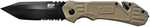 Smith & Wesson MP Assisted 3.5 in Black Combo Blade FDE Aluminum Handle