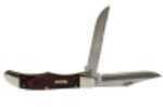Case 00189 Hunter 4.10" Folding Clip/Skinner Plain Tru-Sharp SS Blade Jigged Rosewood Handle