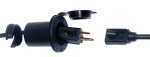 Pro Mariner Universal Ac Plug Holder Black 51202