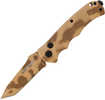 Schrade Folder 2.5 in Desert Camo Combo Tanto Blade Aluminum