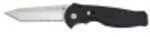 SOG Flash II Tanto Folding Knife Satin Partially Serrated