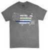 Glock Ap95154 Blue Line Shirt Ht Grey Small