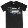 Glock AP95160 Blue Line T-Shirt Short Sleeve Small Black                                                                