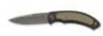 Browning 3220036 Cayman 3.37" 7Cr17 Stainless Steel Drop Point Polymer Black/Tan                                        