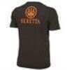 Beretta USA T-shirt With Logo Short Sleevet Black Cotton Large