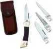 Case Folding Knife With Four Interchangeable Blades & Rosewood Handle Md: 174