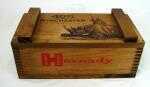 Hornady Ammunition Box With Burned In Winchester 405 Teddy R00sevelt Illustration On The Hinged Lid Md: 9905