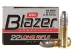 CCI's Blazer Ammunition Is Great For Sports From Small Game Hunting To Casual Plinking. CCI Combined Rimfire Priming Compound With Select propellants So You Get Very Little Residue.