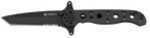 CrKT M16-SS EDC Folder Knife Special Forces 3" 8Cr13mov Black Tanto Stainless Steel Handle