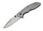 Boker 01lg365 Magnum Echo Charlie Folder 3.375" 440a Ss Clip Point Plain Edge Aluminum Hndl