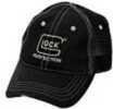 Glock Perfection Distressed Hat Adjustable Velcro Cotton/Mesh Black/Silver AS00082