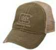 Glock Perfection Distressed Hat Adjustable Velcro Cotton/Mesh Olive/Stone AS00086