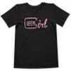 Glock Short Sleeve Girl T-Shirt Black Medium Cotton AA46002