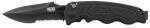 SOG Zoom Mini Partially Serrated Black TiNi Clip Point 3.15"