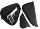 Uncle Mikes Pistol Rug - Black Large 6"-7.5" Barrel Revolvers Rugged Padded Case Zip Open On Two Sides To Lie