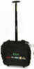 Uncle Mikes Wheeled Equipment Bag With Michaels Of Oregon Logos Black - Hard Shell Case Rigid Bottom Front Back