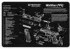 TEKMAT Armorers Bench Mat 11"X17" Walther PPQ Pistol