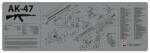 TekMat Armorers Bench Mat 12x36-Inches AK-47 Grey Md: 36AK47GY