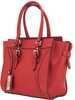 Type/Color: Luxurious Tote/Red Size/Finish: 10.5"W X 10.5H" X 7D" Material: Vegan Leather LADIES: Y Other FEATURES:: CCW Compartment LOCATED In Back. Can Hold A Full Size Gun CCW Compartment 8.5"W X 7...