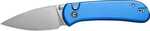 Civivi Knife Quibit 2.98" Blue /satin Finish Button Lock