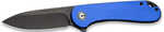 CIVIVI Knife ELEMENTUM 3.47" Blue G-10/Black STONEWASH D2