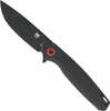 CobraTec Knives CTRATHBLK Rath EDC 3.50" Folding Plain Black D2 Steel Blade, 4.50" Black G10 Handle