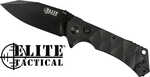 Mc Elite Tactical Parallax 3.5" Drop Point Folder Black/Black