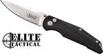 Mc Elite Tactical Chaser 3" Drop Point Folder Black/SS