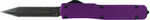 Templar Knife Slim Otf Purple 3.1" D2 Black Dagger Aluminum